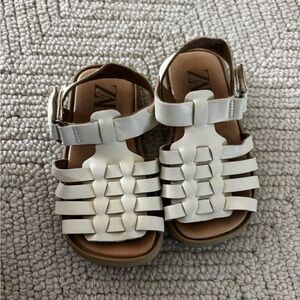 Zara Kids Cream Sandals